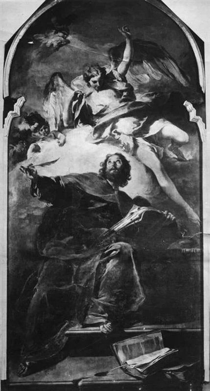  263-Giambattista Pittoni-San Matteo e l'angelo - Borgo Valsugana, Chiesa parrocchiale della Natività di Maria 